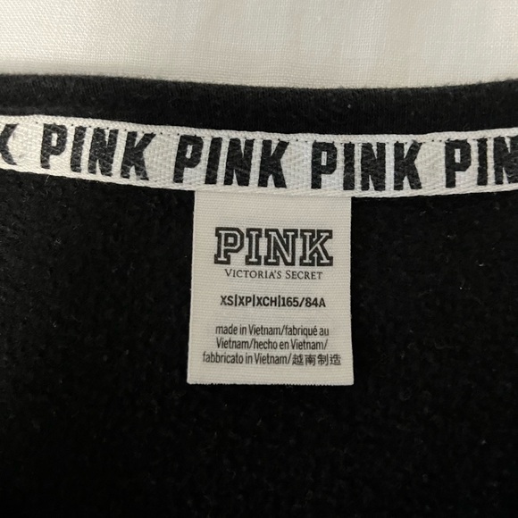 Victoria's Secret PINK Black Crewneck - Picture 2 of 3